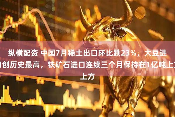 纵横配资 中国7月稀土出口环比跌23%，大豆进口创历史最高，铁矿石进口连续三个月保持在1亿吨上方