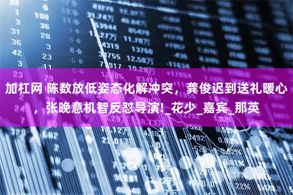 加杠网 陈数放低姿态化解冲突，龚俊迟到送礼暖心，张晚意机智反怼导演!_花少_嘉宾_那英